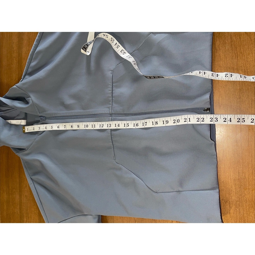 Lululemon Athletic Spell Out Hoodie Jacket Women 10 Gray Blue - Picture 5 of 14